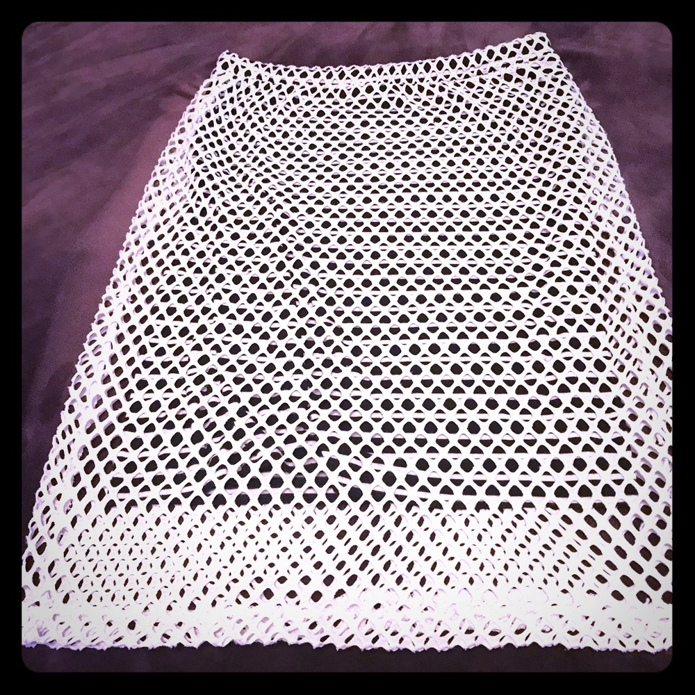 Cotton knee length skirt